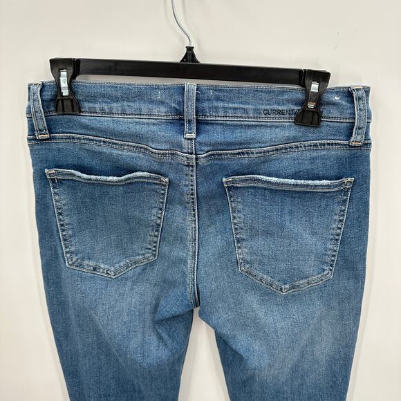 Current/Elliott Distressed Medium Wash Skinny Denim Jean // 27 - Picture 6 of 9